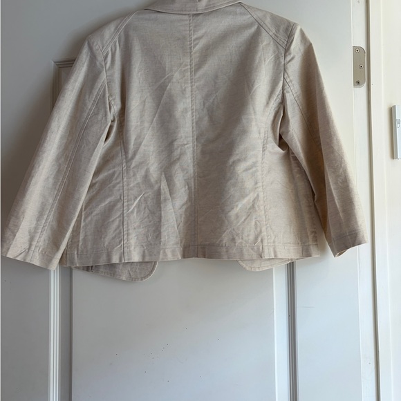 Barbara Bui Cream Cotton Blazer Jacket - Picture 2 of 4